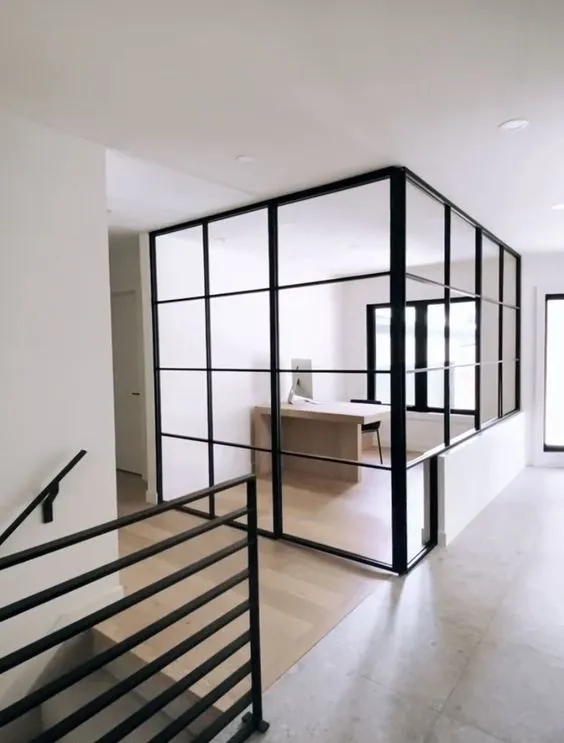 Elegant metal French door by MetalX Malta